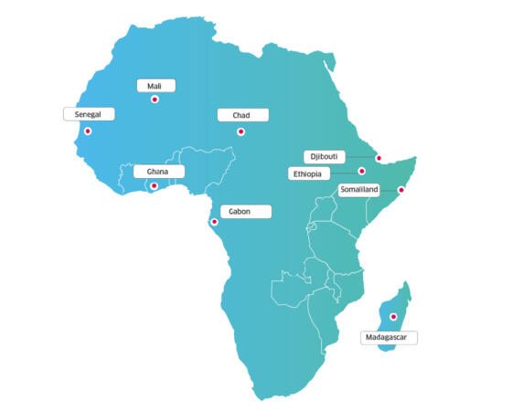 Nos partenariats à travers l’Afrique